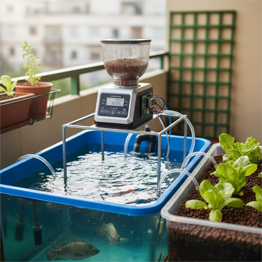 Automação de Alimentadores Programáveis para Tilápias em Sistemas Urbanos de Aquaponia